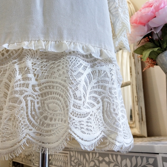 🍒NWT🍒 MICHAEL KORS SHIFT LACE TRIM DRESS - Picture 7 of 8